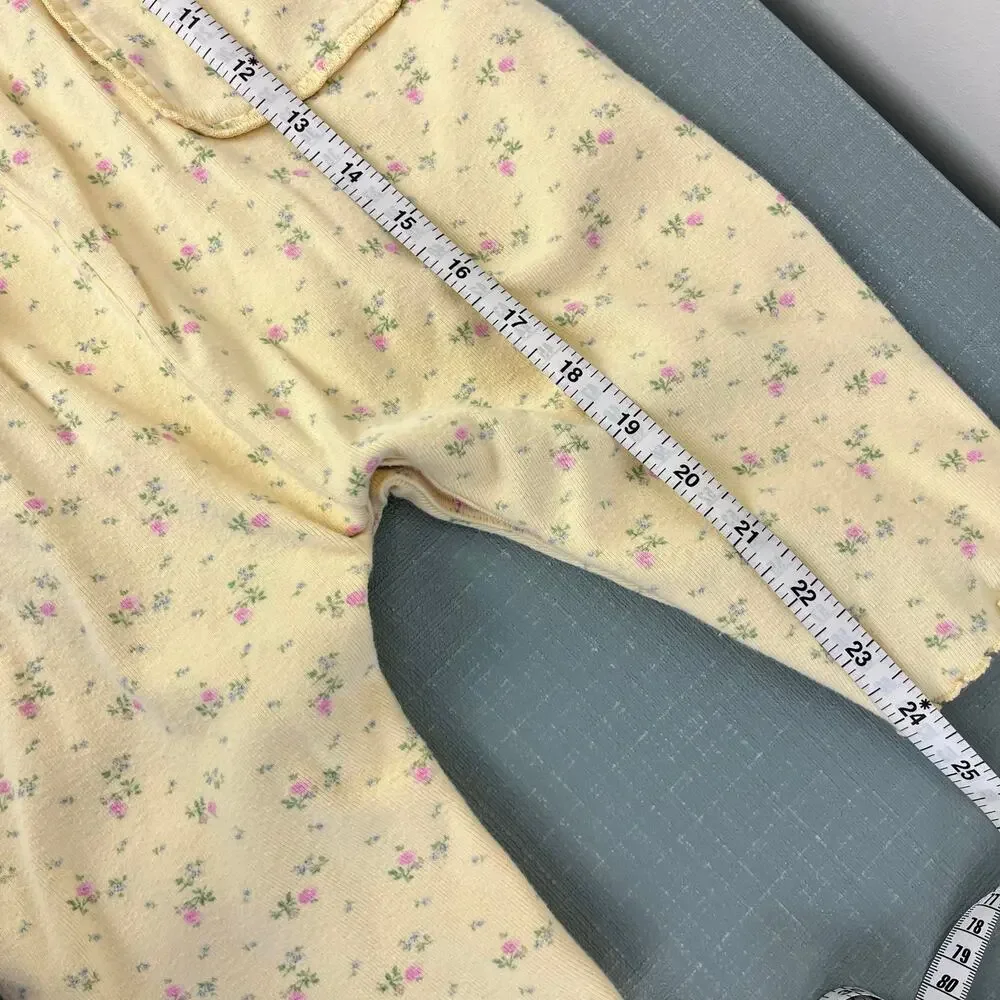 Vintage Gap Yellow Floral Overalls XL 18-24 Months